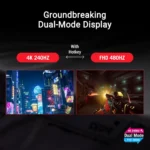 ASUS ROG Swift OLED PG32UCDP – Monitor Gaming OLED 32″ Dual-Mode 4K 240Hz / FHD 480Hz con AI Gaming, G-SYNC Compatible e HDMI 2.1 - immagine 10