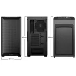 be quiet! Pure Base 501 Airflow Window Black – Case ATX Mid Tower ad Alto Flusso d’Aria con Vetro Temperato, USB-C e Supporto Radiatori fino a 360 mm - immagine 3