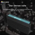 ICY BOX IB-PCI214M2-HSL – Adattatore M.2 NVMe a PCIe x4 con Dissipatore e LED - immagine 9