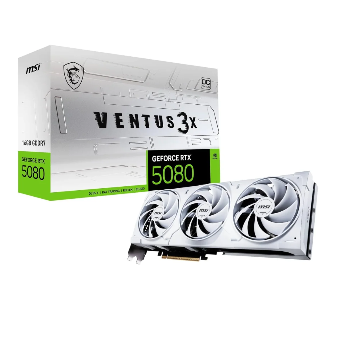 MSI GeForce RTX 5080 16G VENTUS 3X OC WHITE