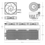 ARCTIC Liquid Freezer III Pro 360 – Dissipatore a Liquido AIO 360mm, Ventola VRM Integrata, Radiatore 38mm, MX-6, LGA1851/1700 & AM5/AM4 - immagine 7