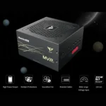 Huntkey MVP K850 – Alimentatore ATX 3.1 850W 80 Plus Gold, Full Modular, PCIe 5.1 12V-2x6, Active PFC - immagine 2