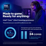 Intel Core Ultra 9 285K – 24 Core (8P+16E) fino a 5.7GHz, 36MB Cache, Socket LGA1851 - immagine 4