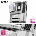 MSI MPG B850 EDGE TI WIFI – Scheda Madre AM5 B850 White/Silver, Wi-Fi 7, LAN 5G, PCIe 5.0, DDR5 8400+ (OC) - immagine 8