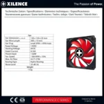 Xilence XPF120.R – Ventola Case 120mm 1300RPM Hydro Bearing SilenziosaNero - immagine 11