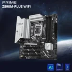 ASUS PRIME Z890M-PLUS WIFI – Scheda Madre mATX LGA1851 con WiFi 7, PCIe 5.0 e DDR5 per Intel Core Ultra (Serie 2) - immagine 2