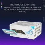 ASUS ROG Thor 1200W Platinum III White Edition – Alimentatore ATX 3.1 1200W 80 Plus Platinum con OLED Magnetico - immagine 15