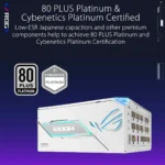 ASUS ROG Thor 1200W Platinum III White Edition – Alimentatore ATX 3.1 1200W 80 Plus Platinum con OLED Magnetico - immagine 17