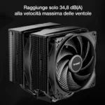 be quiet! Pure Rock Pro 3 Black – Dissipatore CPU Double Tower con 6 Heatpipe e Ventole Pure Wings 3 - immagine 10