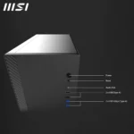 MSI PRO SHIELD M100P – Case PC Mini Tower Micro-ATX Compatto USB 3.2 Design Minimal per Ufficio e Business - immagine 8