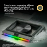 Razer Laptop Cooling Pad – Base Raffreddamento Laptop 14-18" con Ventola 140 mm, Controllo Smart e Razer Chroma [Pre-Ordine] - immagine 5