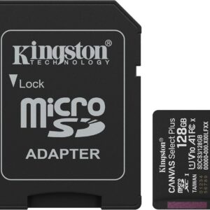 TODO: Kingston Canvas Select Plus Scheda di memoria microSD 128GB microSDXC Gen3 150MB/s A1 Adattatore SD incluso - SDCS3/128GB