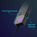 ASUS ROG Clavis – DAC USB-C a 3.5mm Gaming con ESS 9281 QUAD DAC, AI Noise Cancelling, MQA e RGB Aura Sync - immagine 6