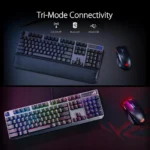 ASUS ROG Strix Scope NX Wireless Deluxe – Tastiera Gaming Meccanica Wireless RGB, Switch NX Red, Tri-Mode, Layout ITA - immagine 6