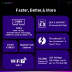 ASUS ROG STRIX Z890-E GAMING WIFI – Scheda Madre ATX LGA1851 DDR5 PCIe 5.0 WiFi 7 Thunderbolt 4 con 7 Slot M.2 [Pre-Ordine] - immagine 14