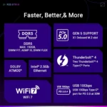 ASUS ROG STRIX Z890-F GAMING WIFI – Scheda Madre ATX LGA1851 DDR5 WiFi 7 PCIe 5.0 Thunderbolt 4 per Gaming e AI PC [Pre-Ordine] - immagine 14