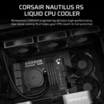 CORSAIR NAUTILUS 360 RS – Dissipatore a Liquido CPU 360mm AIO PWM Silenzioso per Intel e AMD - immagine 7