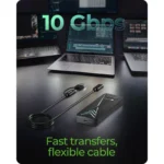 ICY BOX Spade Case 1805 – Enclosure SSD M.2 NVMe USB 3.2 Gen 2 Type-C 10Gbps con RGB per PC e Mac - immagine 4