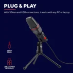 Trust Gaming GXT 212 Mico – Microfono USB con Treppiede, Riduzione Rumore e Compatibilità PC PS4 PS5 - immagine 9