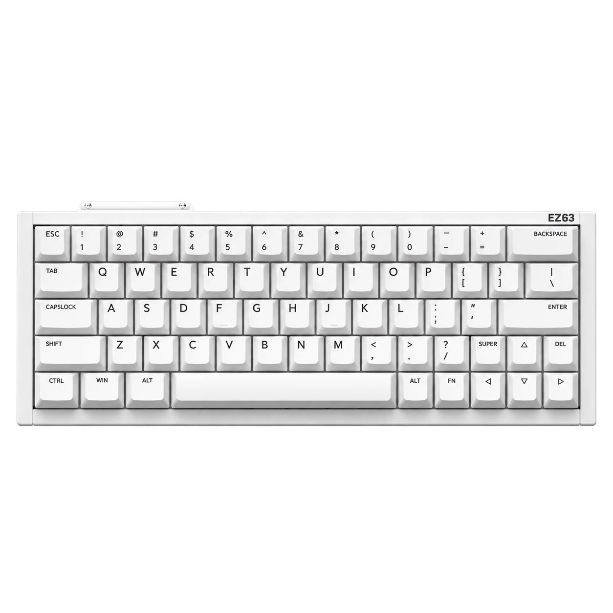IQUNIX EZ63 HE White, tastiera gaming Hall Effect bianca con layout compatto e tasti freccia dedicati