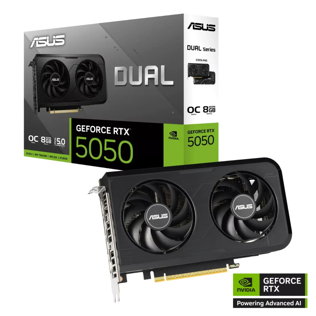 ASUS Dual GeForce RTX 5050 8GB GDDR6 OC Edition