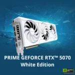 ASUS PRIME GeForce RTX 5070 White OC Edition 12GB GDDR7 – Scheda Video NVIDIA RTX 5070 2587MHz PCIe 5.0 SFF Ready 2.5 Slot DLSS 4 Bianco - immagine 2