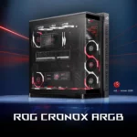 ASUS ROG Cronox ARGB – Case Full Tower PC Panoramico E-ATX/BTF con LCD 9,2” 60Hz, Vetro Temperato Curvo, 4 Ventole ARGB e Doppio Radiatore 360 mm - immagine 2