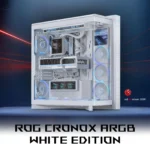 ASUS ROG Cronox ARGB White Edition – Case Full Tower PC Panoramico E-ATX/BTF con LCD 9,2” 60Hz, Vetro Temperato Curvo, 4 Ventole ARGB e Doppio Radiatore 360 mm - immagine 2