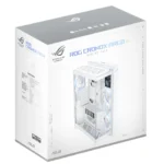 ASUS ROG Cronox ARGB White Edition – Case Full Tower PC Panoramico E-ATX/BTF con LCD 9,2” 60Hz, Vetro Temperato Curvo, 4 Ventole ARGB e Doppio Radiatore 360 mm - immagine 22
