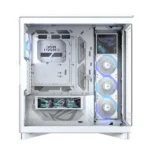 ASUS ROG Cronox ARGB White Edition – Case Full Tower PC Panoramico E-ATX/BTF con LCD 9,2” 60Hz, Vetro Temperato Curvo, 4 Ventole ARGB e Doppio Radiatore 360 mm - immagine 9