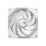 ASUS ROG Eurux GR120 ARGB Reverse Fan White Edition Single Pack – Ventola 120mm Reverse PWM 2200 RPM, 70 CFM, 3,0 mmH₂O e Aura Sync - immagine 10
