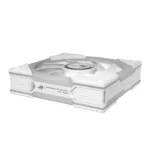 ASUS ROG Eurux GR120 ARGB Reverse Fan White Edition Single Pack – Ventola 120mm Reverse PWM 2200 RPM, 70 CFM, 3,0 mmH₂O e Aura Sync - immagine 11