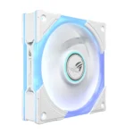 ASUS ROG Eurux GR120 ARGB Reverse Fan White Edition Single Pack – Ventola 120mm Reverse PWM 2200 RPM, 70 CFM, 3,0 mmH₂O e Aura Sync - immagine 4