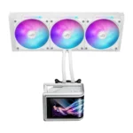 ASUS ROG Ryuo IV SLC 360 ARGB White Edition – Dissipatore AIO 360 mm con Display AMOLED Curvo 6,67” 2K, 3 Ventole ARGB e ASUS InfoHub Bianco - immagine 3