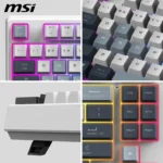 MSI FORGE GK600 TKL WIRELESS SKY – Tastiera Gaming Meccanica TKL Layout Italiano, Hot-Swap, PBT, 2.4GHz, Bluetooth, Display 1,06” e RGB - immagine 11