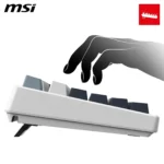 MSI FORGE GK600 TKL WIRELESS SKY – Tastiera Gaming Meccanica TKL Layout Italiano, Hot-Swap, PBT, 2.4GHz, Bluetooth, Display 1,06” e RGB - immagine 9