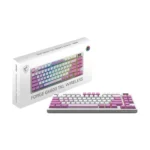MSI FORGE GK600 TKL WIRELESS VIOLET – Tastiera Gaming Meccanica TKL 80% Layout Italiano, Hot-Swap, PBT, 2.4GHz, Bluetooth, Display 1,06” e RGB - immagine 6