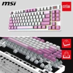 MSI FORGE GK600 TKL WIRELESS VIOLET – Tastiera Gaming Meccanica TKL 80% Layout Italiano, Hot-Swap, PBT, 2.4GHz, Bluetooth, Display 1,06” e RGB - immagine 7