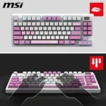 MSI FORGE GK600 TKL WIRELESS VIOLET – Tastiera Gaming Meccanica TKL 80% Layout Italiano, Hot-Swap, PBT, 2.4GHz, Bluetooth, Display 1,06” e RGB - immagine 8