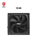 MSI MAG A1250GL PCIE5 – Alimentatore PC Gaming 1250W ATX 3.1 PCIe 5.1 600W 80 PLUS Gold Full Modular PSU con Ventola FDB 135mm - immagine 9