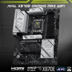 MSI MAG X870E GAMING MAX WIFI – Scheda Madre Gaming AM5 AMD X870E ATX DDR5 8200+ PCIe 5.0 WiFi 7 5G LAN USB4 3x M.2 - immagine 2