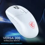 MSI VERSA 300 WIRELESS WHITE – Mouse Gaming Wireless 60g, 8000 DPI, Tri-Mode, Kailh Switch e Diamond Side Grips Bianco - immagine 2