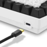 Sharkoon SKILLER SGK50 S3 White IT – Tastiera Gaming 75% Layout Italiano Switch Gateron Yellow Hot-Swap RGB QMK VIA - immagine 7