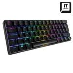 Sharkoon SKILLER SGK50 S4 Black IT – Tastiera Gaming 60% Layout Italiano Switch Kailh Red Hot-Swap RGB 1000Hz Nero - immagine 2